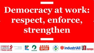 European trade unions urge the European Parliament to make democracy at work a reality